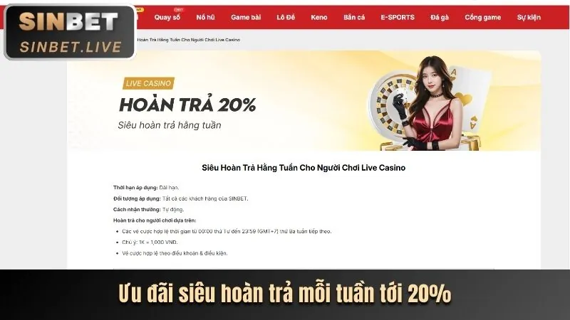 Hoàn trả không giới hạn 118 bet